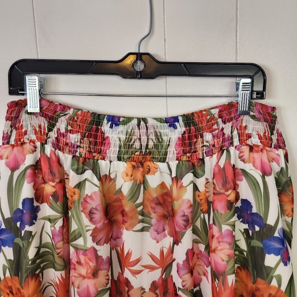 I.N.C. International Concepts Women's Floral Pull-On A-Line Maxi Skirt Large - Picture 4 of 11
